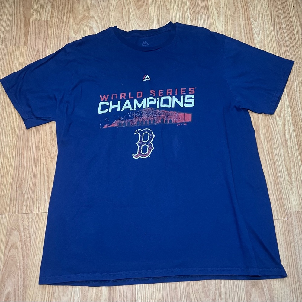 Majestic Boston Red‎ Sox 2013 World Series Champions MLB T-Shirt Mens XL Blue